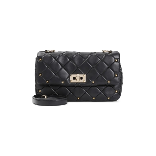 Valentino Black Rockstud Spike Small Shoulder Bag Black Sac à bandoulière