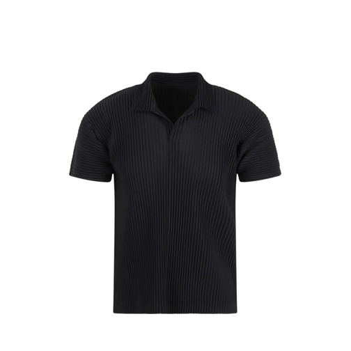 ISSEY MIYAKE PLEATS PLEASE Polo shirt Pleated Polo Black