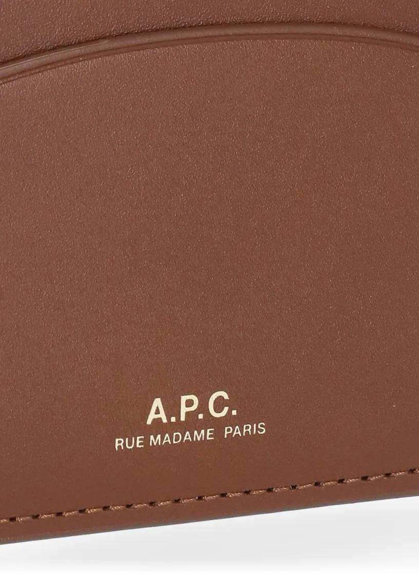 Thumbnail - A.P.C. Portemonnaie - Demi Lune Card Holder - Gr. unisize - in Braun - für Damen