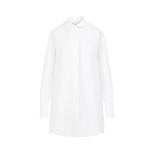 Patou White Cotton Mini Shirt Dress White 