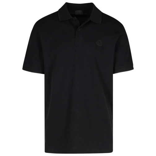 Moncler Polohemd Black Cotton Polo Shirt Black