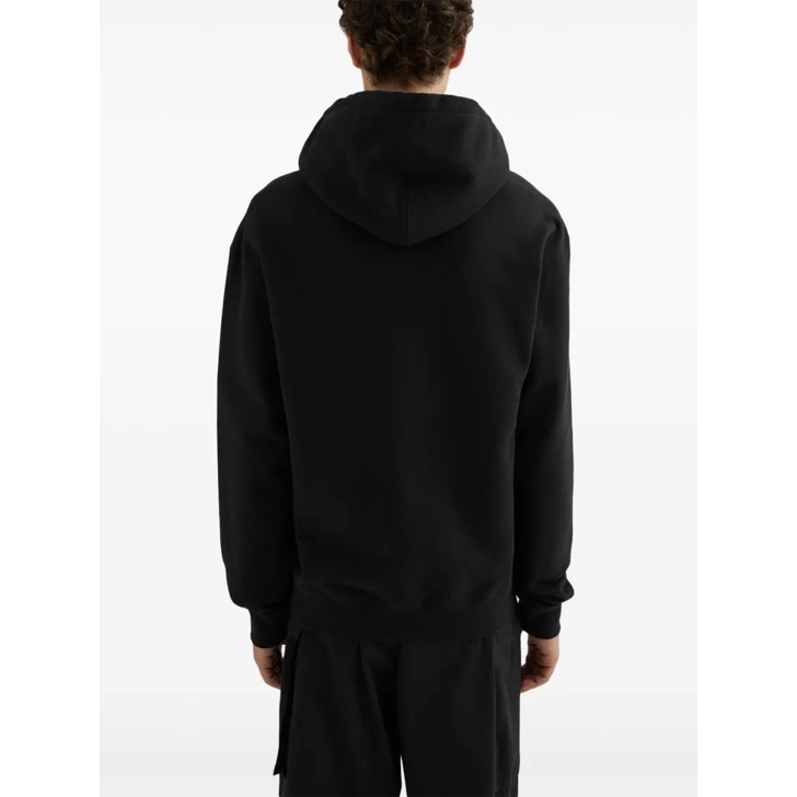 パーカー・フーディ Jil Sander Cotton Jersey Hoodie With Drawstring Jil Sander Cotton Jersey Hoodie With Drawstring Black