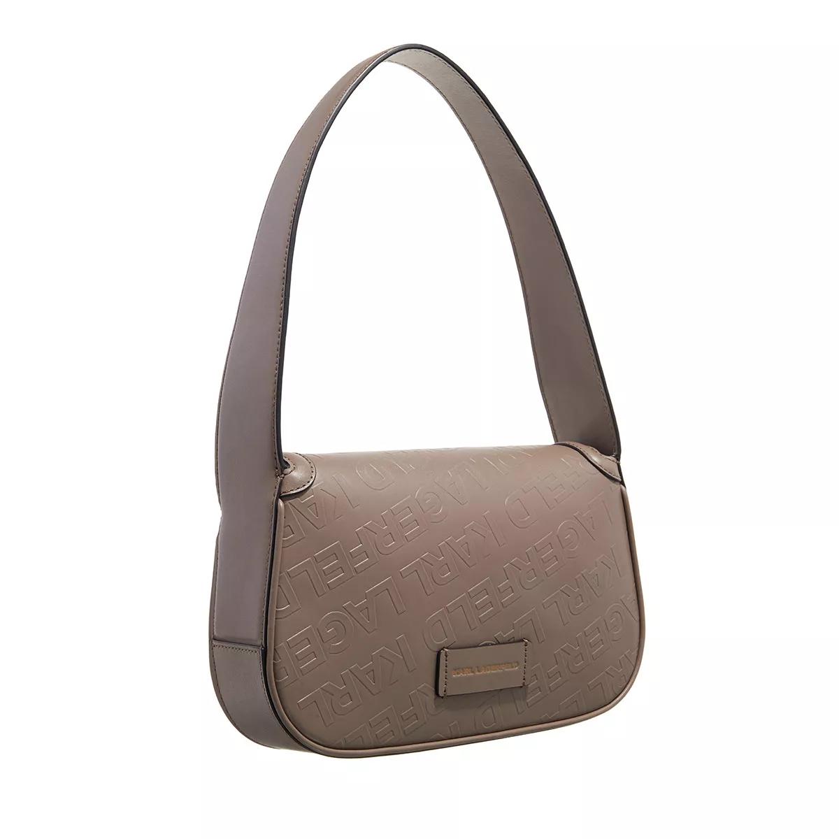 Louis Vuitton Brown Taupe Monogram Embossed Bag