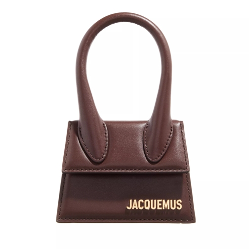 Jacquemus Le Chiquito Top Handle Bag Leather Midnight Brown Mikrotasche