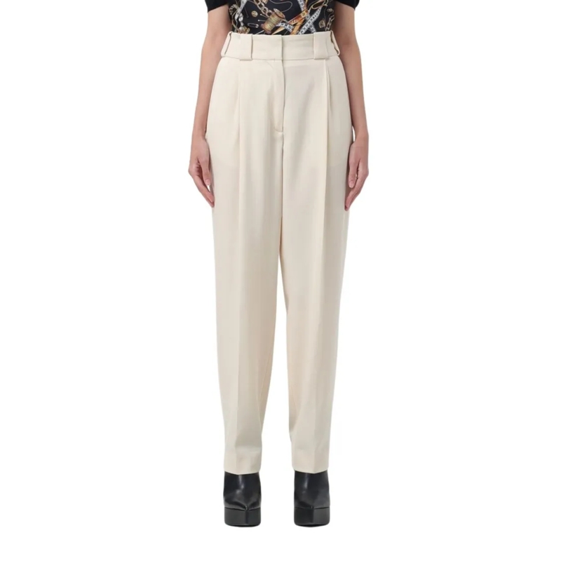 Moschino  White Wool Trousers White