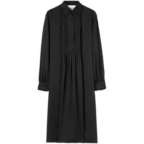 Jil Sander Black Long-Sleeve Midi Dress Black Abiti midi