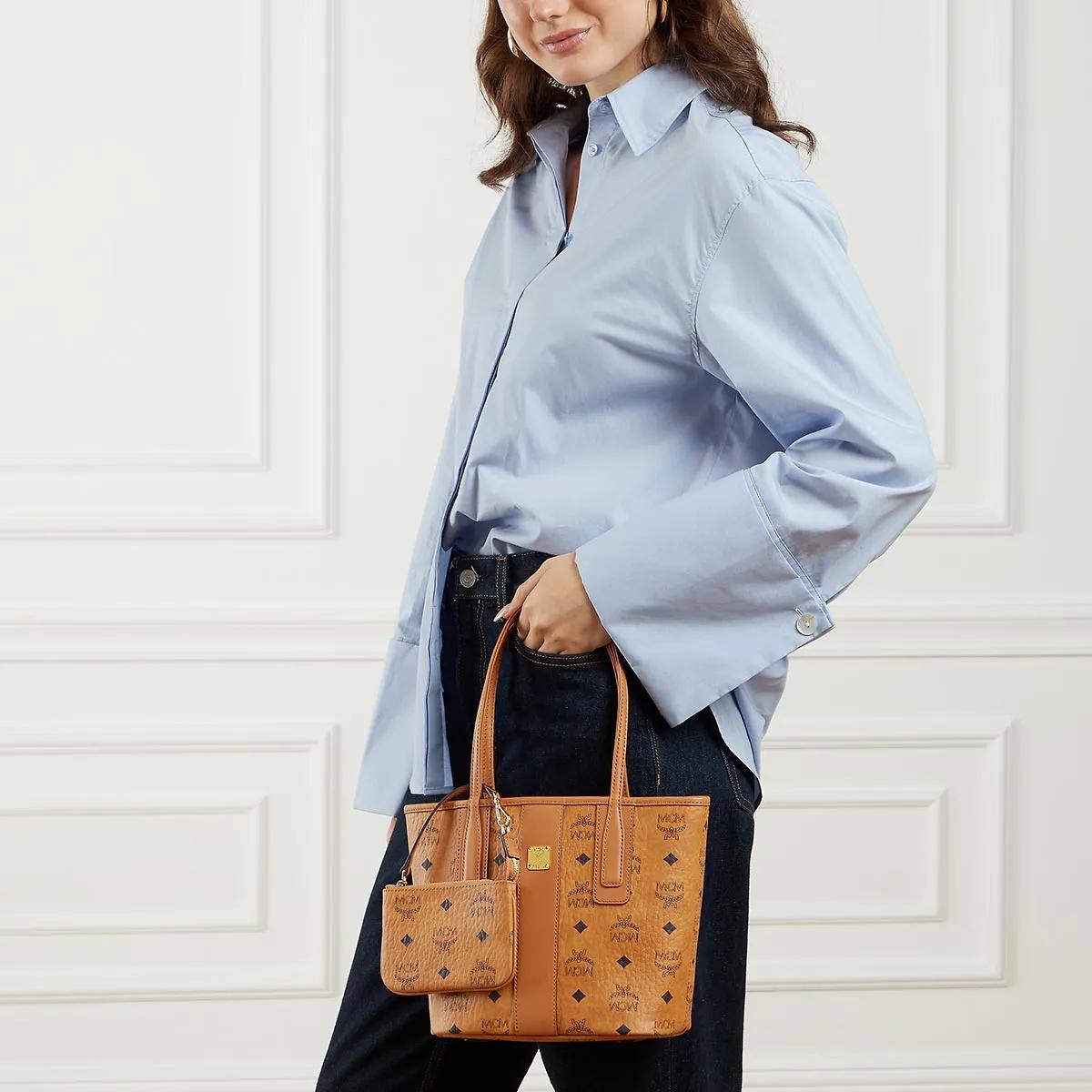 MCM Omkeerbare Liz Shopper in Visetos Brown Dames