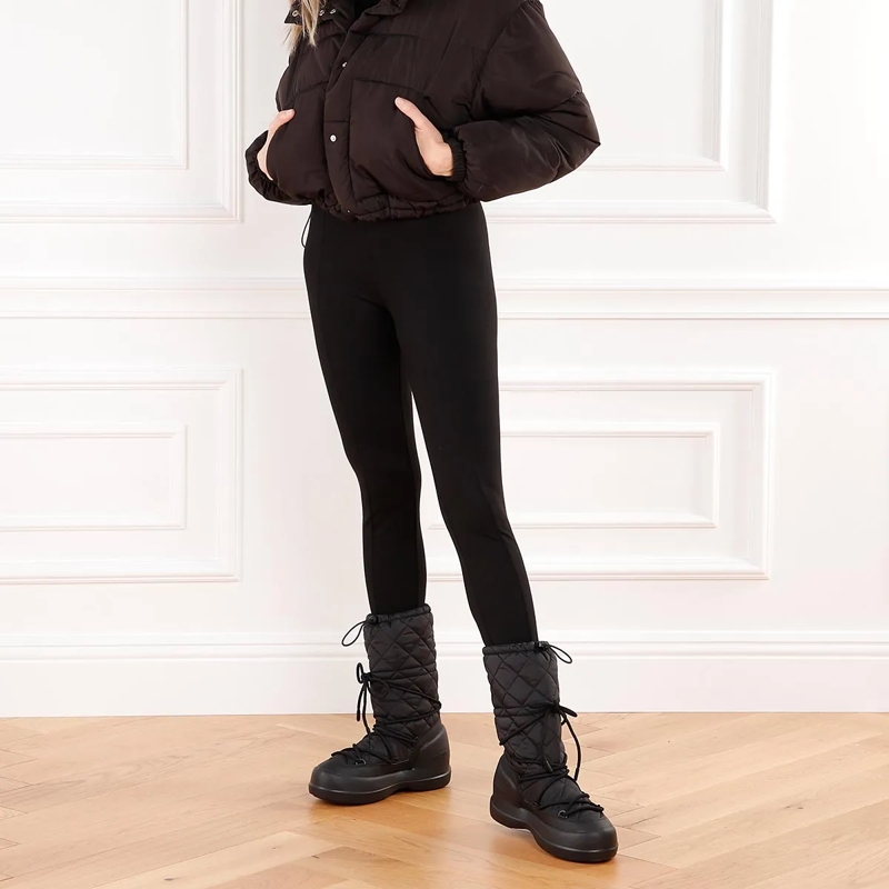 Moonboot Winterboots Mb Mezzaluna Quilted High Boot Wp Black(Image 3)