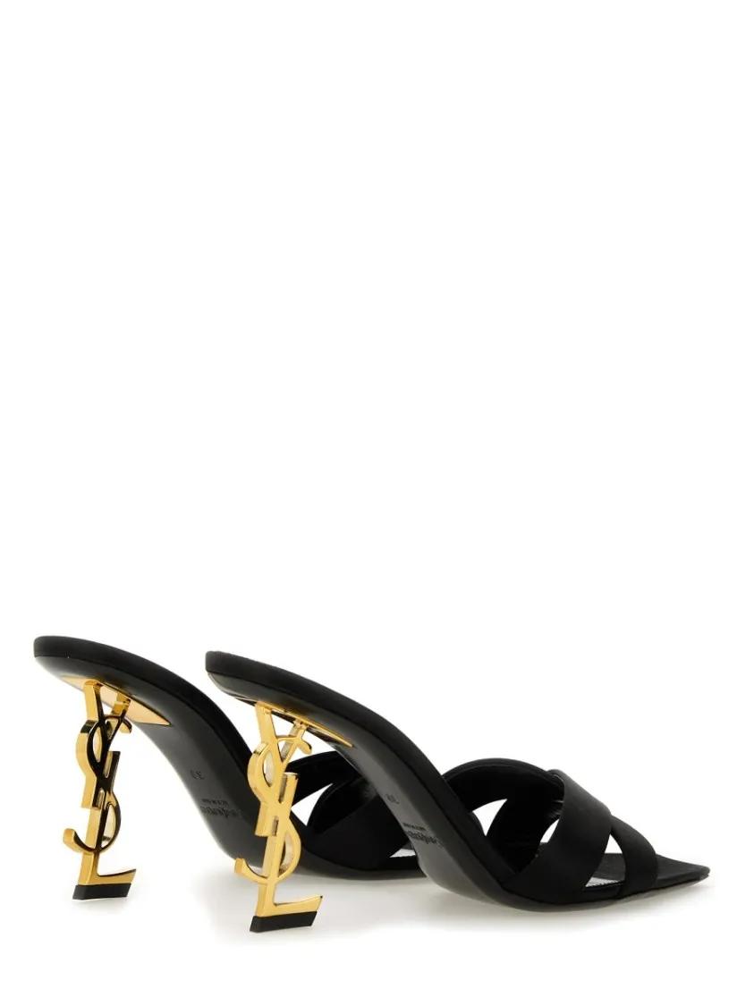Thumbnail - Saint Laurent Slipper & Pantoletten - "Opyum" Mule - Gr. 41 (EU) - in Schwarz - für Damen