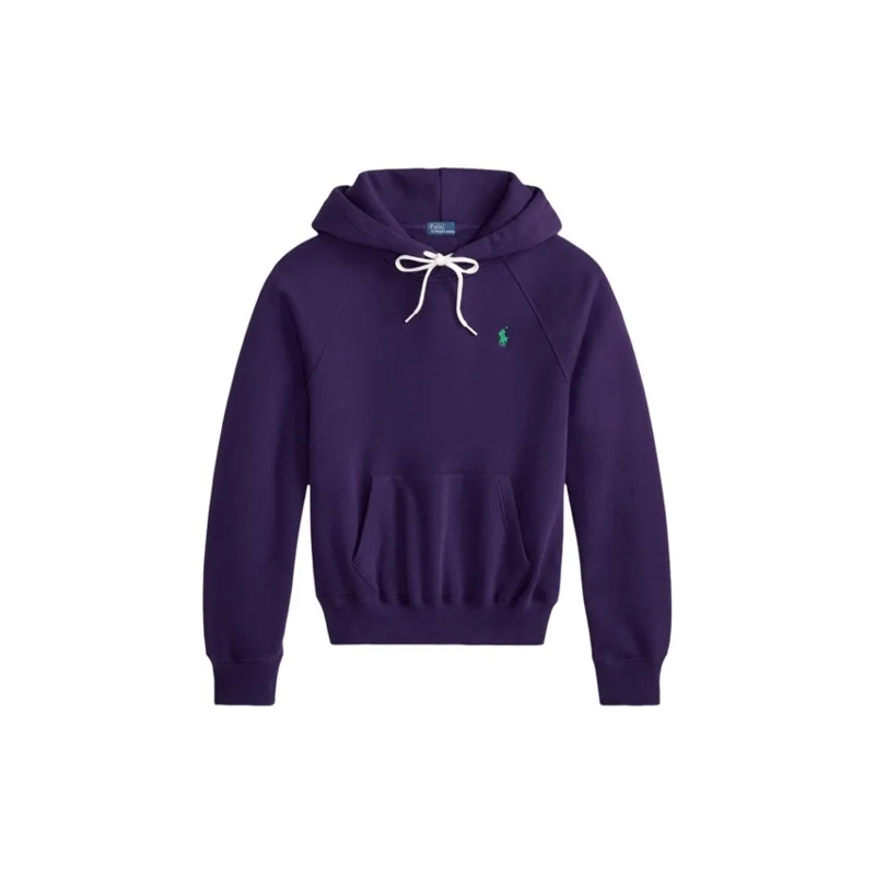 Polo Ralph Lauren  Raglan-Sleeve Knit Hoodie With Drawstring Detail Black