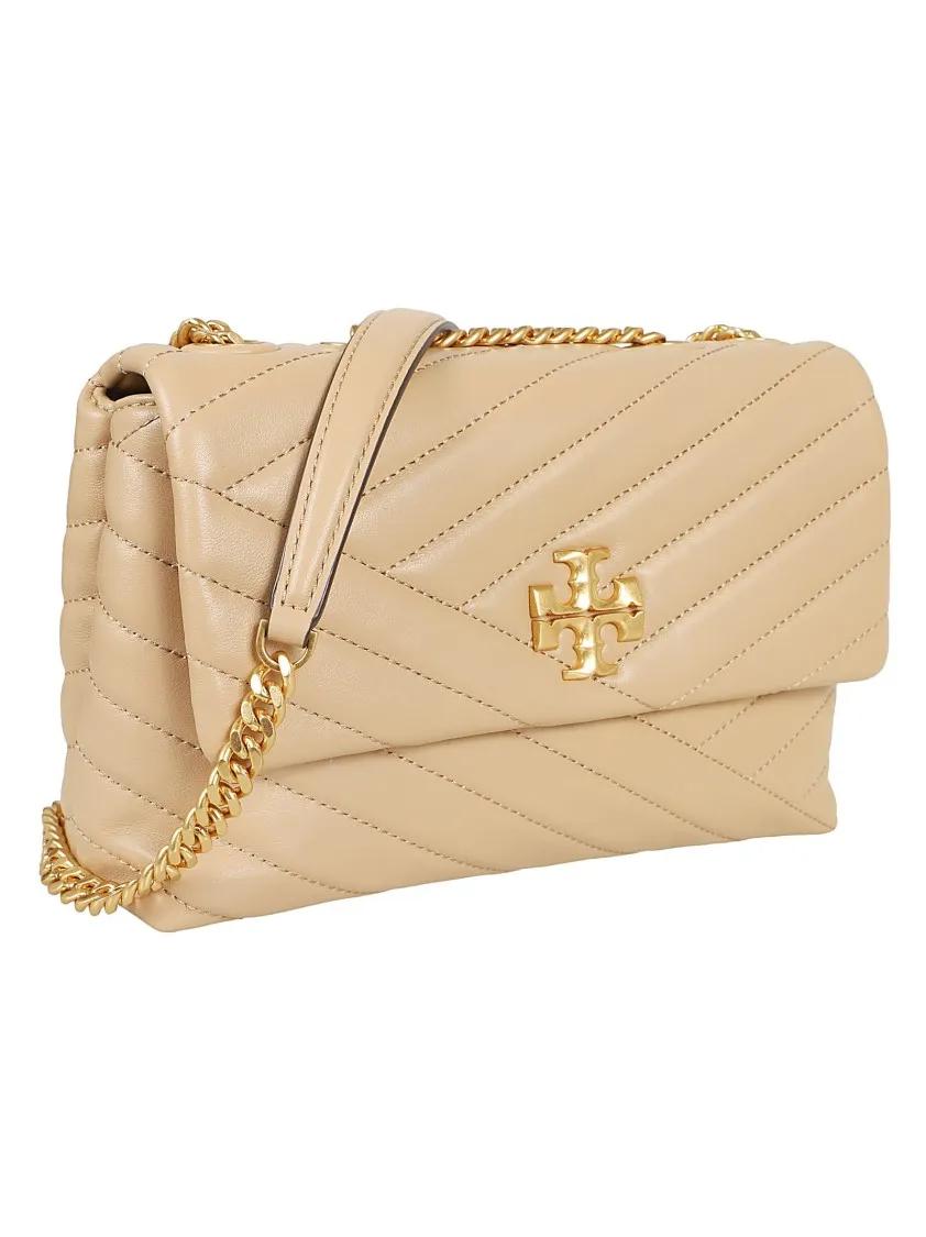 TORY BURCH Hobo bags Kira Chevron Small Convertible Shoulder Bag in beige
