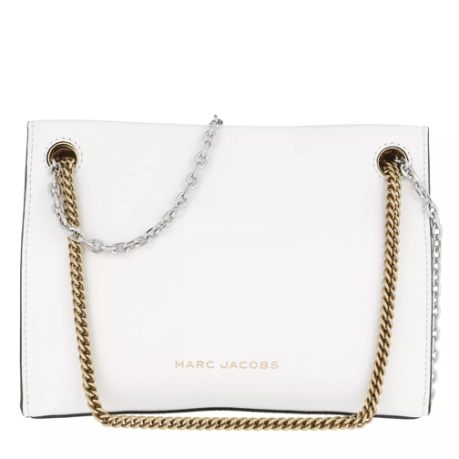 Marc Jacobs Double Link 27 Crossbody Bag Leather Moon White Crossbody Bag