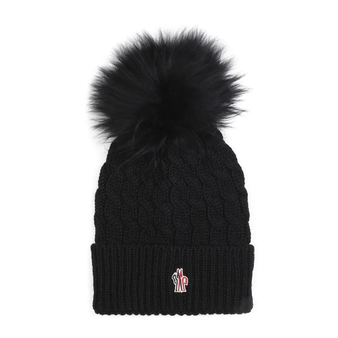 Moncler Mützen - Virgin Wool Hat - Gr. ONE SIZE - in Schwarz - für Damen