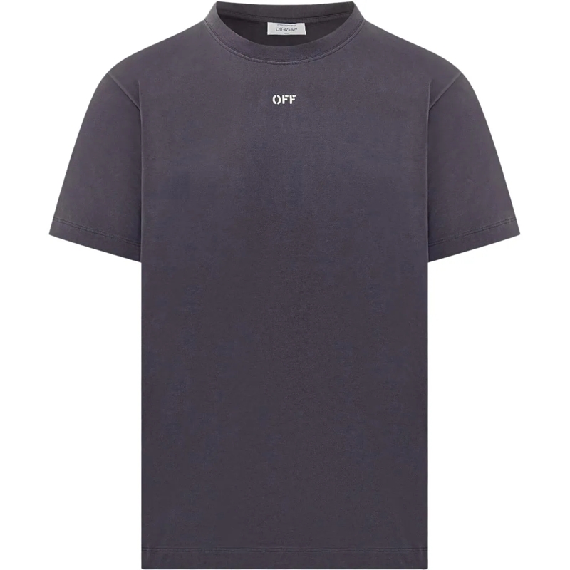 Off-White T-shirt Heren Brush Arrow T-Shirt Blauw blau