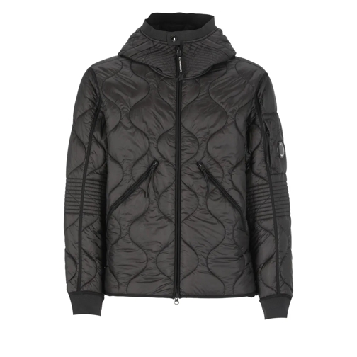 CP Company Padded And Quilted Jacket Black Donzen jassen