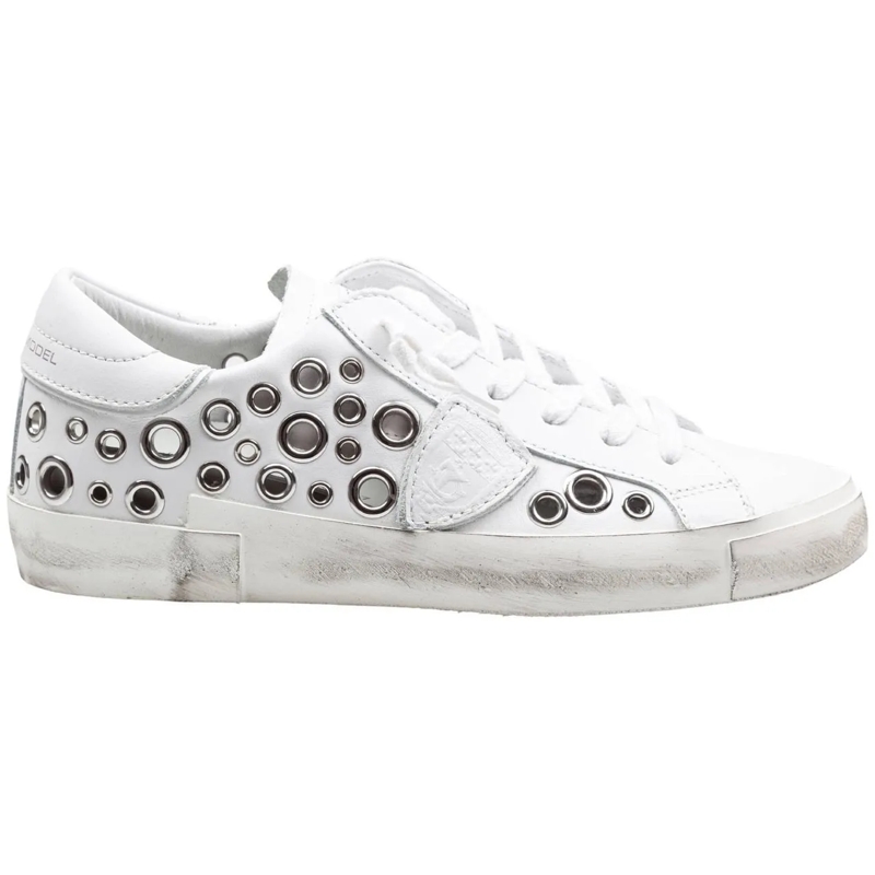 Philippe Model Low-Top-Sneaker Philippe model prsx low leather sneakers with appl weiß