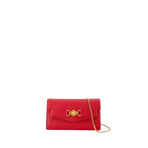 Versace Porte-monnaie Medusa 95 Wallet On Chain - Leather - Red Red