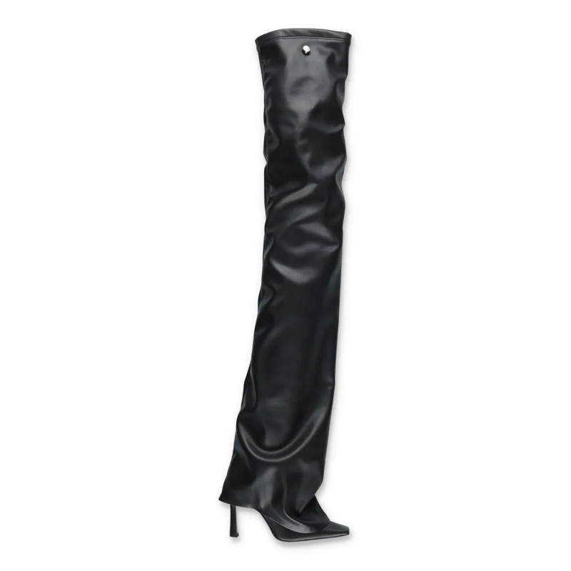 The Attico Laarzen Robin Otk Thigh High Boots Black