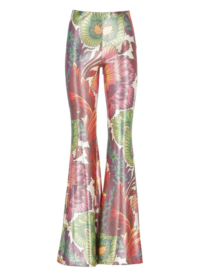 Thumbnail - Etro - Multicolor Floral Pants - Größe 42 - bunt