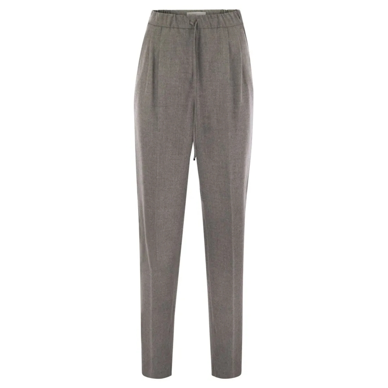 Max Mara  Gatti - Cashmere Drawstring Trousers Grey