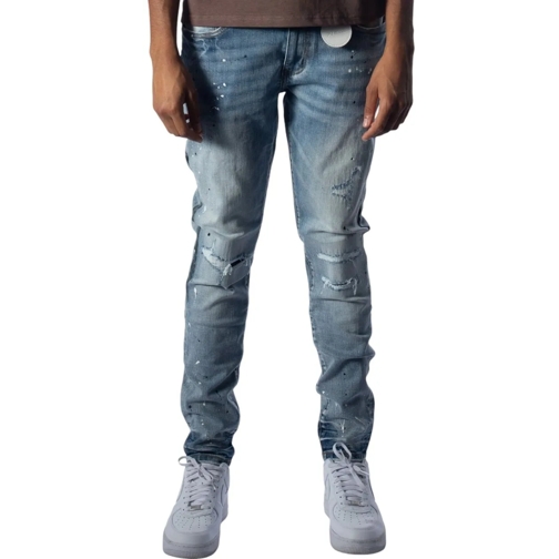 AMICCI Jeans mit geradem Bein Amicci Heren Jeans Blauw AMJ55/BLU Zecca blau