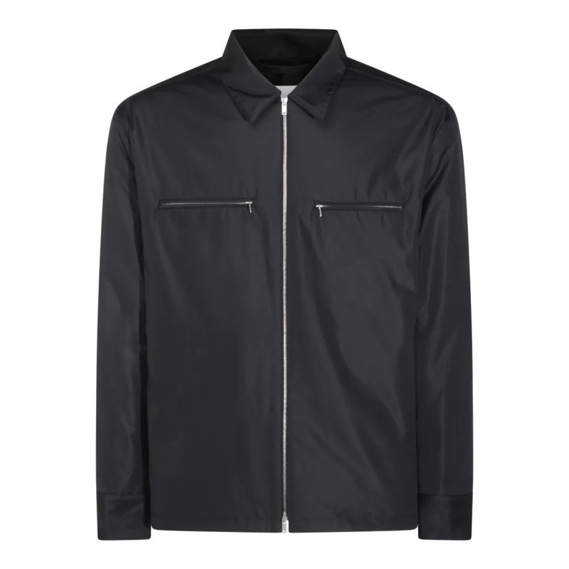 Jil Sander Bomberjacke Casual Jacket With Classic Collar Black