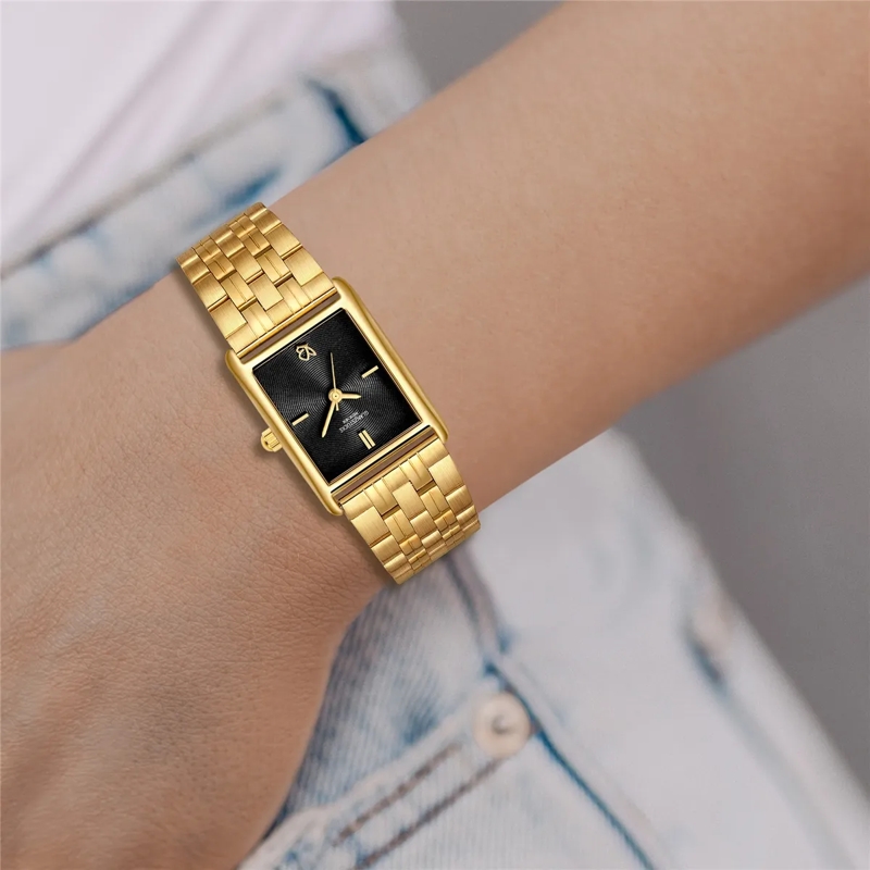 Glanzstücke München Automatikuhr Damen Armbanduhr Edelstahl gold(Image 2)