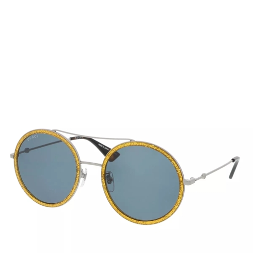 Gucci GG0061S-004 56 Sunglass WOMAN METAL RUTHENIUM Sonnenbrille
