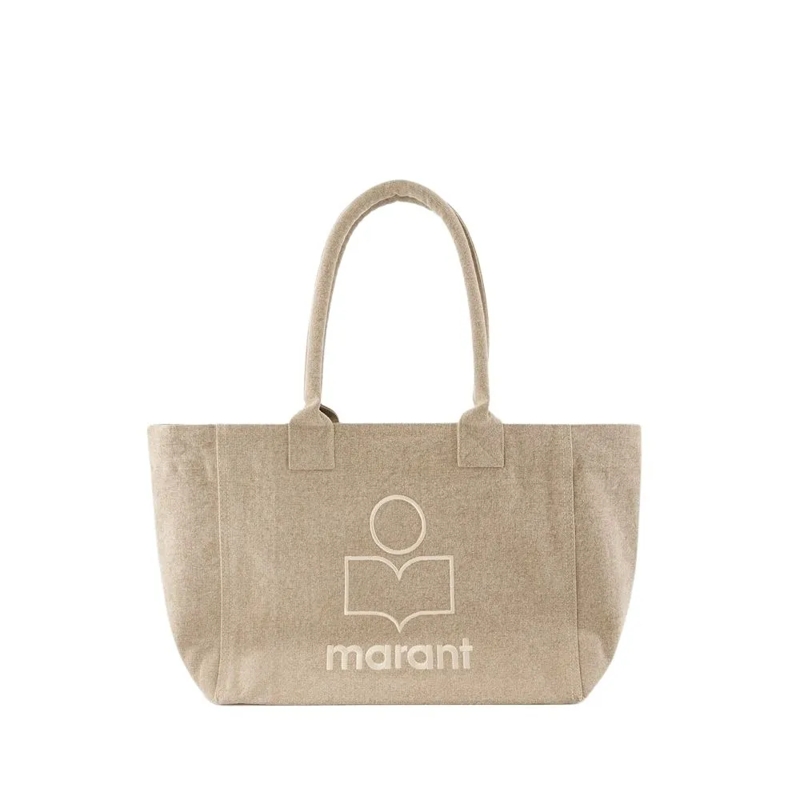 Isabel Marant Draagtas Yenky Shoulder Bag - Cotton - Beige Neutrals