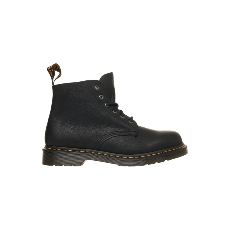 Dr. Martens Stiefel '101' Leather Lace-Up Boots Black