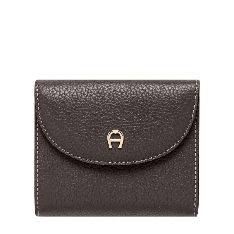 AIGNER Porte-monnaie Geldbörse Miranda Dunkelbraun