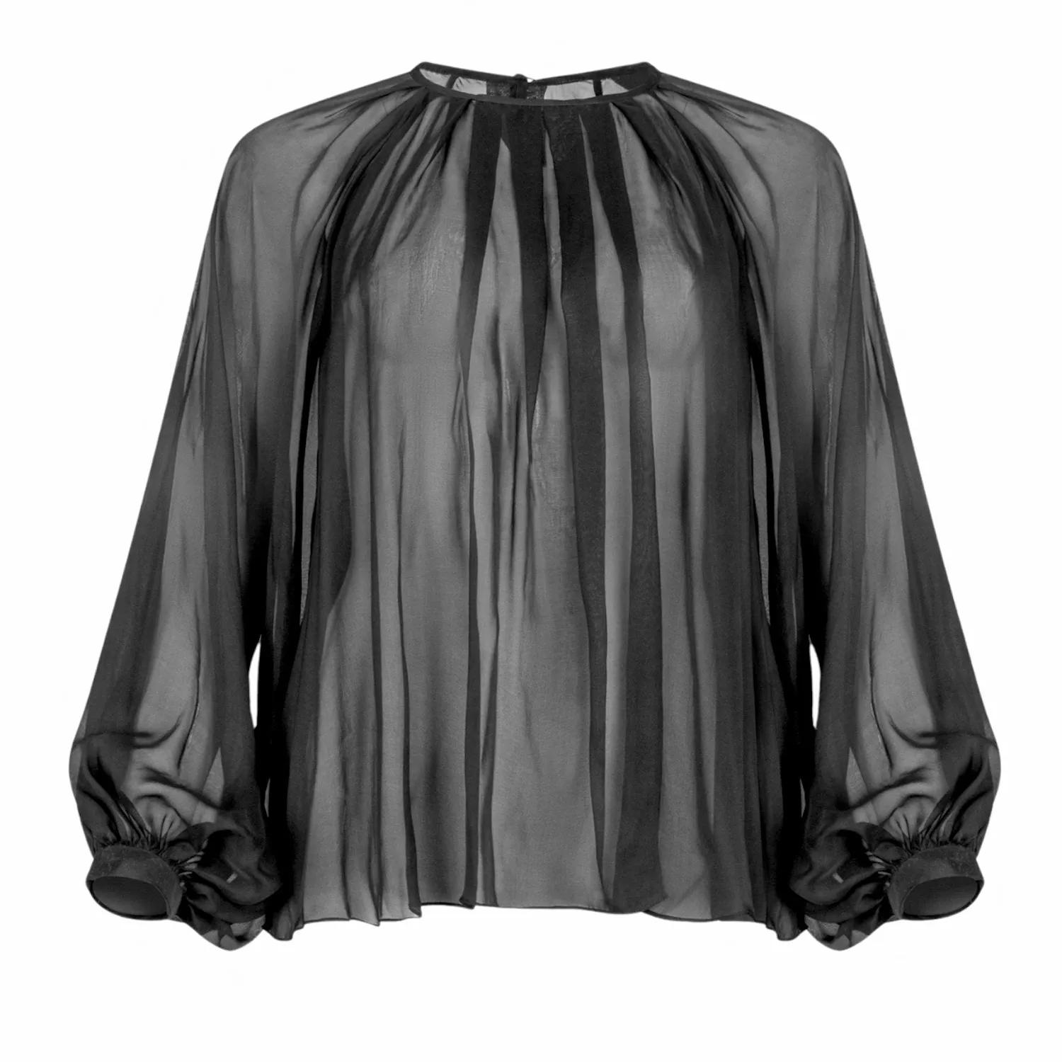Thumbnail - Helene Galwas - Bluse JASMIN - Größe S - schwarz