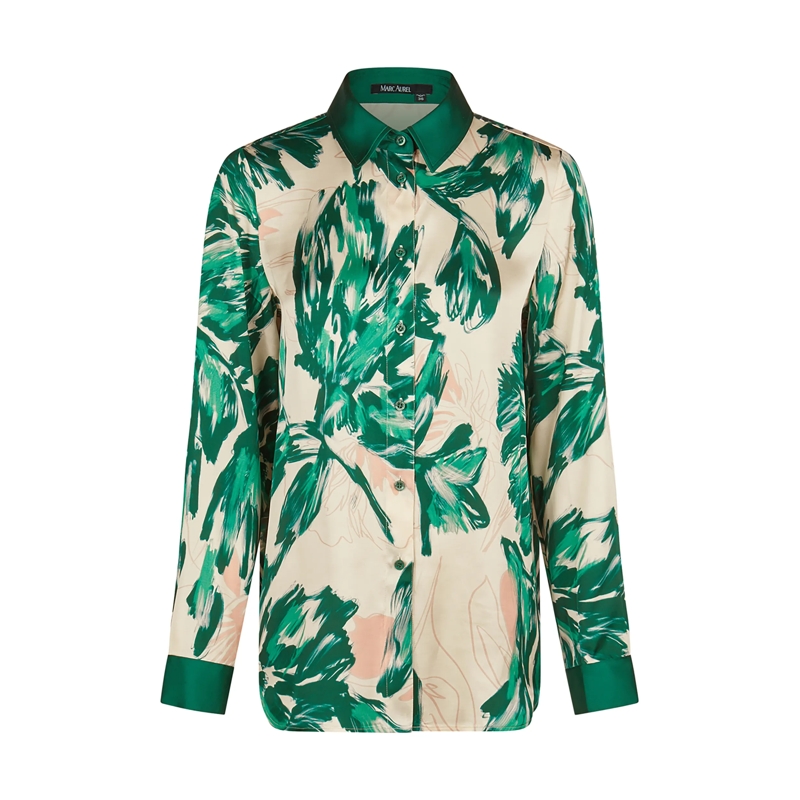 Marc Aurel Bluse Hemdbluse grün