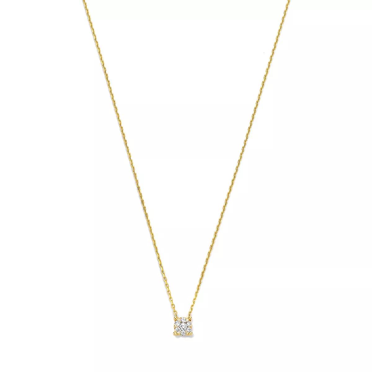 Isabel Bernard Halskette - De la Paix Hanaé 14 karat necklace  diamond 0.08 - Gr. unisize - in Gold - für Damen