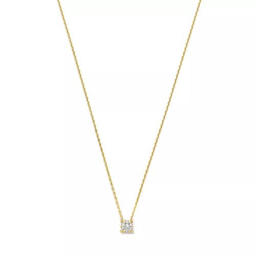 Isabel Bernard De la Paix Hanaé 14 karat necklace | diamond 0.08  Gold Collier court