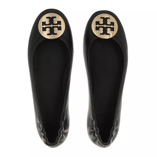 Tory Burch Ballerine Minnie Travel Ballet With Metal Logo Perfect Black/Gold (Image 4)