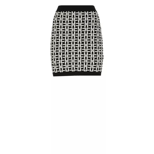 Elisabetta Franchi Knitted Mini Skirt Black 