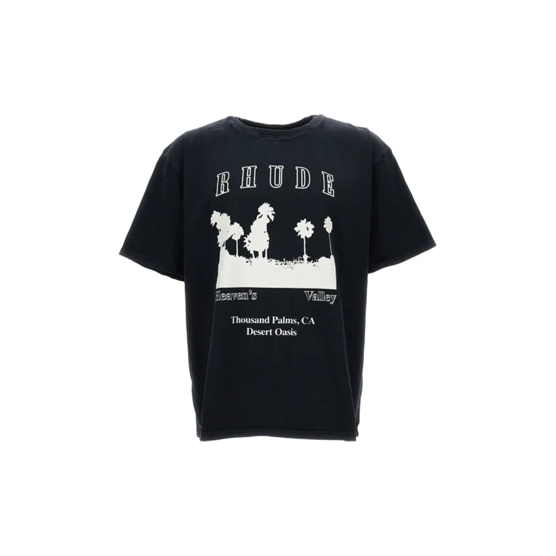 Rhude T-Shirt Thousand Palms Tee-Shirt Black