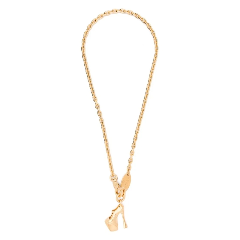 Vivienne Westwood Mittellange Halskette Gold-Tone Necklace With High-Heeled Shoe Pendant Not Applicable