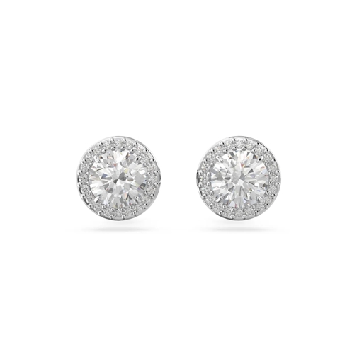 Swarovski Earcuffs Constella Round cut Pavé Rhodium plated White (Image 2)