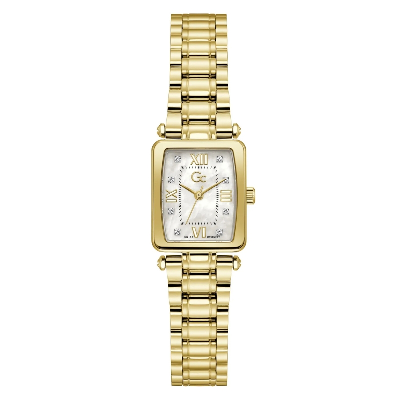 GC Quarzuhr Quarz-Analoguhr Gc Plaza Mini gelb