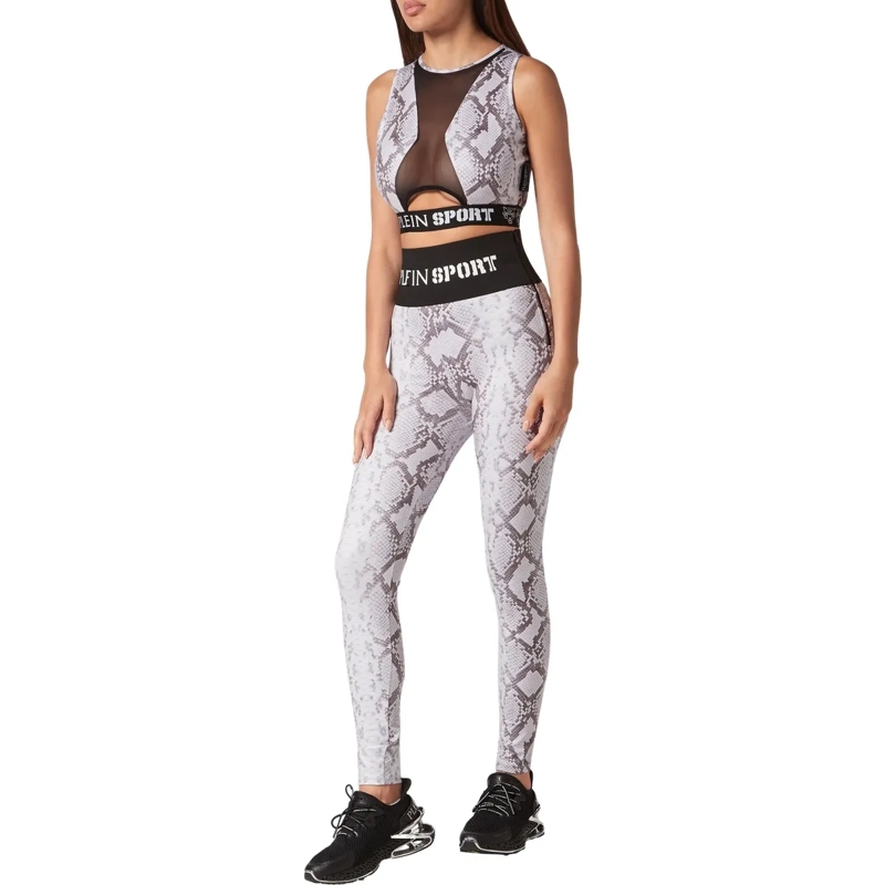 Plein Sport Leggings Leggings Python grau(Image 4)