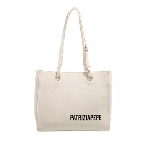 Patrizia Pepe Bag Off White Sac à provisions