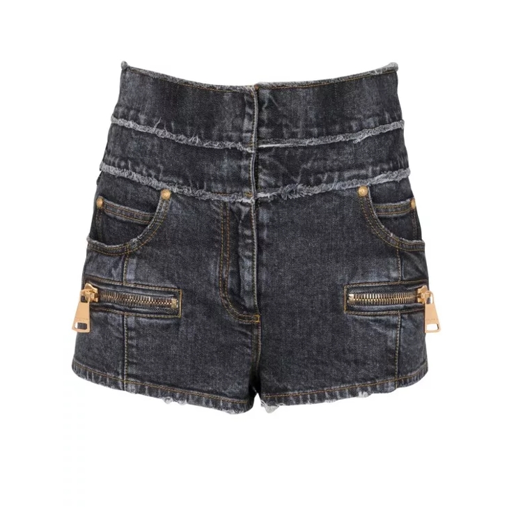 Shorts best sale black jeans