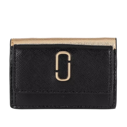 Marc Jacobs Mini Trifold Wallet New Black/Multi Tri-Fold Wallet