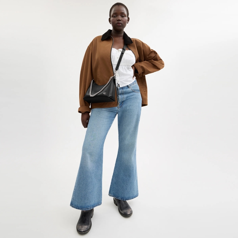 Coach Hobo Bag Glovetanned Leather Juliet Shoulder Bag 25 Black(Image 5)