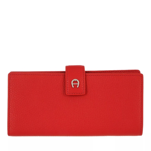 AIGNER Basics Bill and Card Case Burnt Red Portefeuille continental