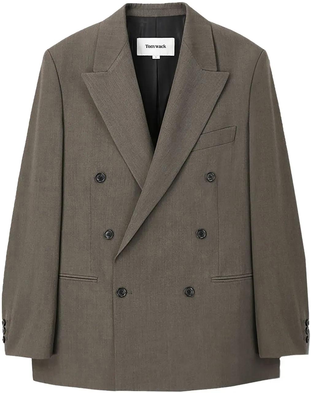 Tony Wack - Blazer Double-Breasted Melange Woo Hazelnut - Größe XL - bunt