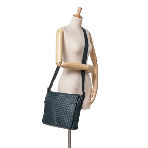 Bottega Veneta Sac à bandoulière 2012-2024 Nappa Intrecciato Flap Crossbody blau (Image 9)