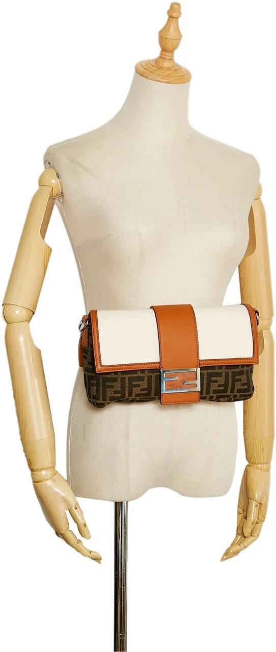 Thumbnail - Fendi Bauchtaschen - Zucca Convertible Leather Belt Bag - Gr. ONE SIZE - in Braun - für Damen